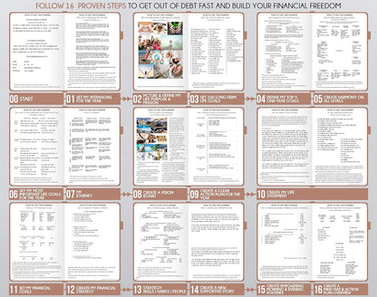 Life Planner - Gratitude Journal for Men & Women | Daily, Weekly & Monthly Planner with Budget Section, Time Blocking, Habit Tracker for Peace of Mind Planning to Increase Productivity & Happiness