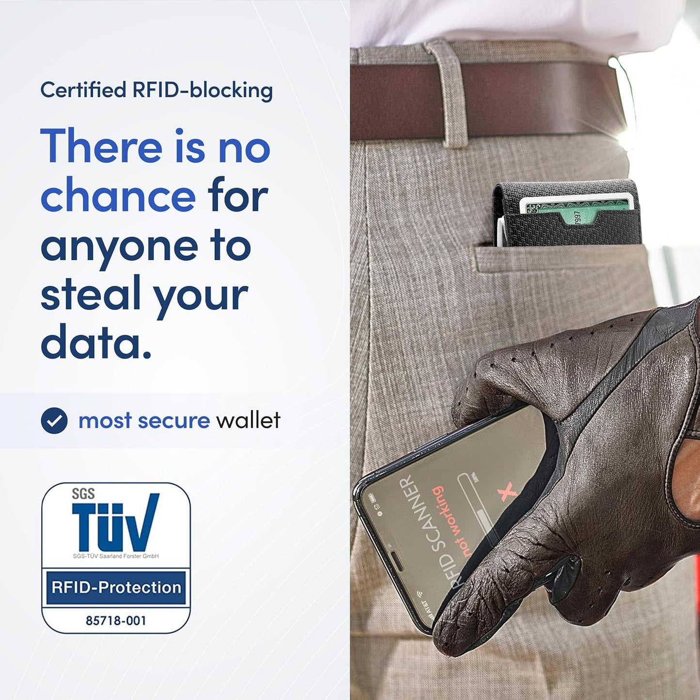 TRAVANDO Mens Wallet with Money Clip AUSTIN RFID Blocking Bifold Credit Card Holder for Men with Gift Box