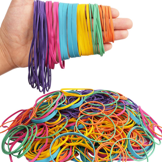 AMUU Rubber Bands Assorted Size Multicolor 0.5 lb size#16,size19,size33,size64,size117,size 4.8in