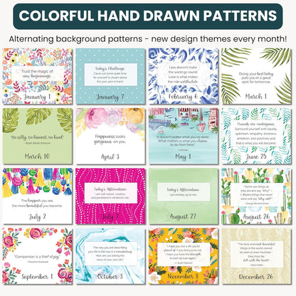 bloom daily planners Undated Perpetual Desk Easel/Inspirational Standing Flip Calendar - (5.25" x 5.5") (The Best is Yet to Come)