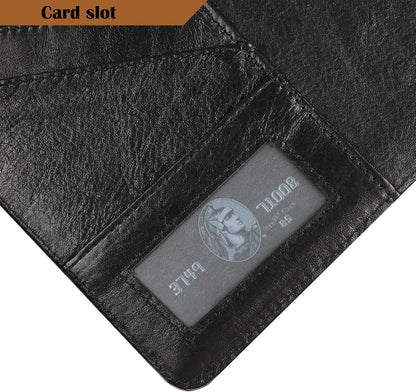 Genuine Leather Padfolio,Free Engraved Name, Personalized Leather Portfolio, A4 Document Folder Legal Pad Padfolio, Resume Folio for Men & Women