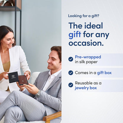 TRAVANDO Mens Wallet with Money Clip AUSTIN RFID Blocking Bifold Credit Card Holder for Men with Gift Box