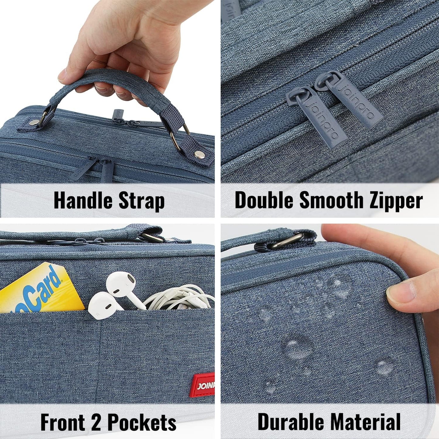 Pencil Case, Large Capacity Pencil Case Organizer; Double Zipper Storage Bag; Big Pencil Pouch for College School Office Teen Girl Boy Men Women Adult