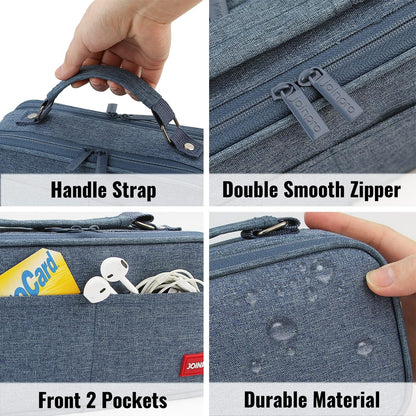 Pencil Case, Large Capacity Pencil Case Organizer; Double Zipper Storage Bag; Big Pencil Pouch for College School Office Teen Girl Boy Men Women Adult