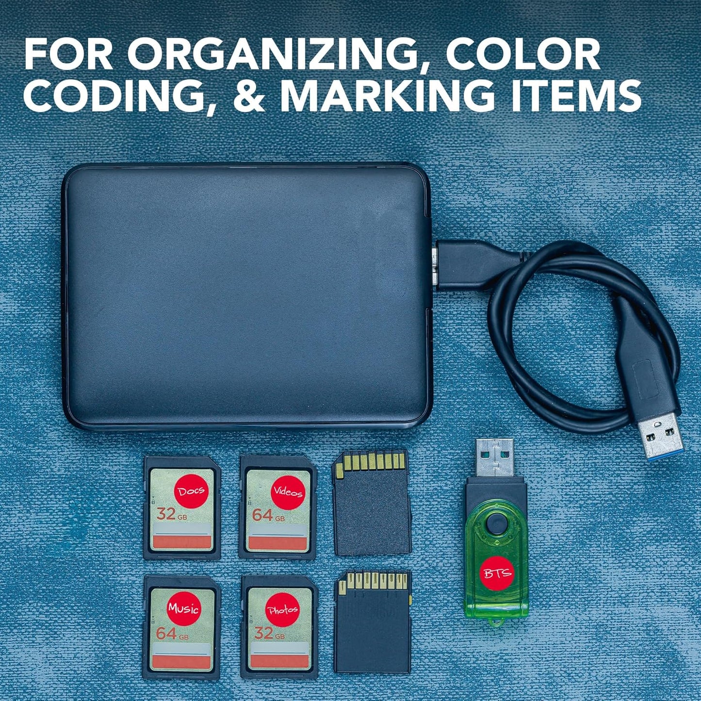 Perco Red 1/2-Inch Round Circle Dot Sticker Labels with Easy Peel Perforation - 3,000 Labels per Roll - Strong Adhesion, Vibrant Colors for Organizing, Crafting & More - Made in USA