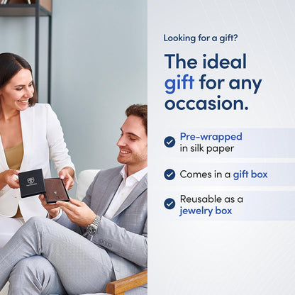 TRAVANDO Mens Wallet with Money Clip AUSTIN RFID Blocking Bifold Credit Card Holder for Men with Gift Box