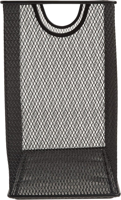 U Brands Mesh Steel Desktop Hanging File Holder, Letter Size, 12.4" x 9.53" x 5.5", Black - 457U00-06
