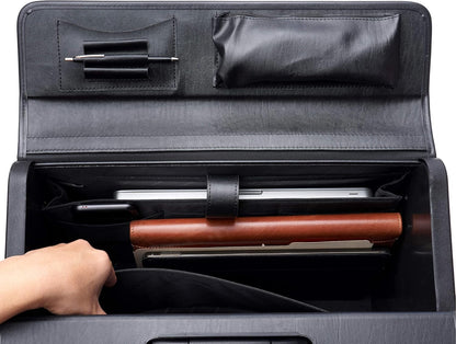 Alpine Swiss Rolling 17" Laptop Briefcase on Wheels Attache Lawyers Case Legal Size