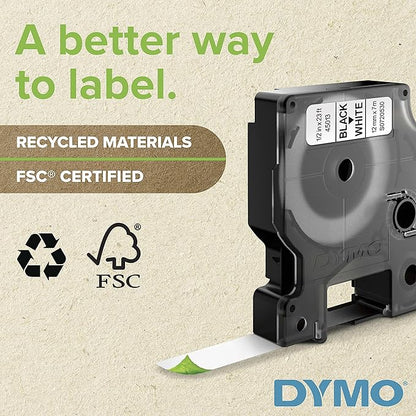 DYMO LabelManager 160 Portable Label Maker Bundle, Easy-to-Use, One-Touch Smart Keys, QWERTY Keyboard, Large Display, For Home & Office Organization, Includes 3 D1 label cassettes