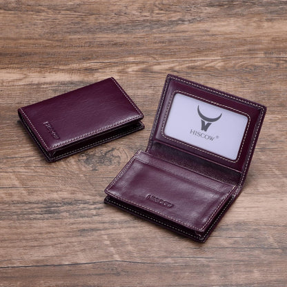 Leather Business Card Case Holder for Men & Women, Italian Calfskin