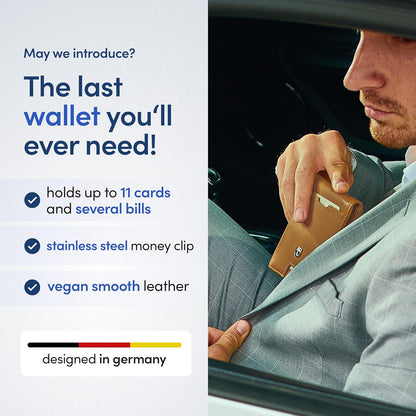 TRAVANDO Mens Wallet with Money Clip AUSTIN RFID Blocking Bifold Credit Card Holder for Men with Gift Box