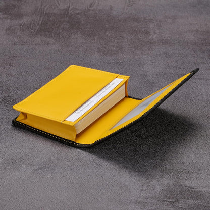 Leather Business Card Case Holder for Men & Women, Italian Calfskin