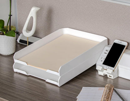 Bostitch Konnect™ Letter Tray, Fits 9.75" x 12" Sized Documents, Low Profile (KT-Tray-White)