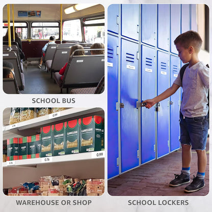 100 Pack Dry Erase Magnetic Labels 3.2x1.2 in - Magnetic Name Tags for Classroom Lockers School Bus - Classroom Magnets for Names Magnet Labels for Whiteboard Magnet Name Plates for Classrooms Blanked