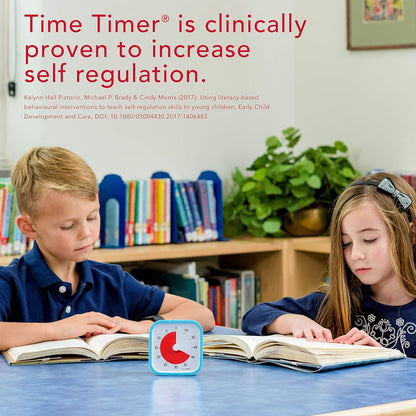 TIME TIMER 60 Minute MOD Education Edition ⁠— Visual Timer with Desktop Software for Kids Classroom Learning, Teachers Desk Clock, Study Tool and Office Meetings with Silent Operation (Sky Blue)