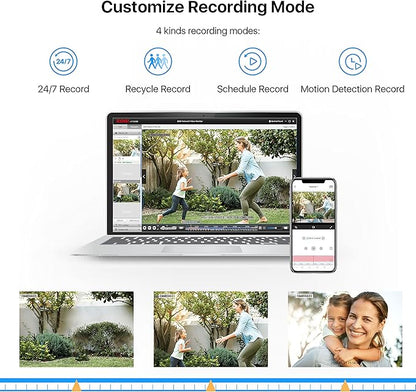 ZOSI 8CH 5MP Lite Security Camera System Outdoor,H.265+ 8 Channel 5MP Lite Video DVR Recorder and 8X1920TVL Weatherproof Home CCTV Cameras,80ft Night Vision,Motion Alert,Remote Access,NO Hard Drive