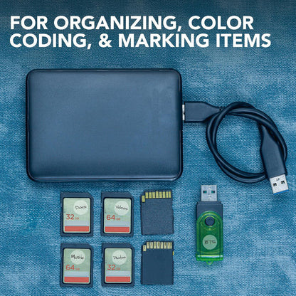 Perco Clear 1/2-Inch Round Circle Dot Sticker Labels with Easy Peel Perforation - 3,000 Labels per Roll - Strong Adhesion, Vibrant Colors for Organizing, Crafting & More - Made in USA