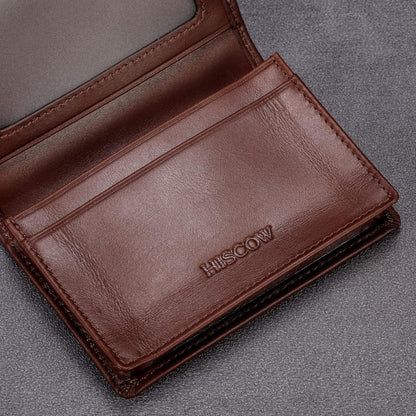 Leather Business Card Case Holder for Men & Women, Italian Calfskin
