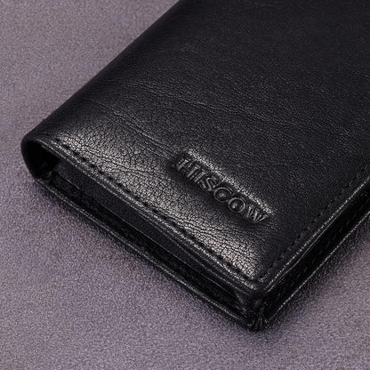 Leather Business Card Case Holder for Men & Women, Italian Calfskin
