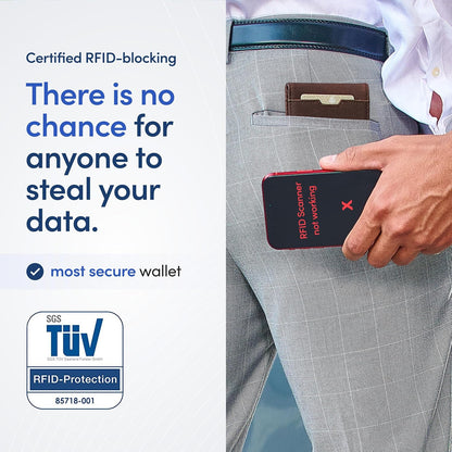 TRAVANDO Mens Wallet with Money Clip AUSTIN RFID Blocking Bifold Credit Card Holder for Men with Gift Box