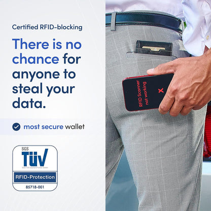 TRAVANDO Mens Wallet with Money Clip AUSTIN RFID Blocking Bifold Credit Card Holder for Men with Gift Box