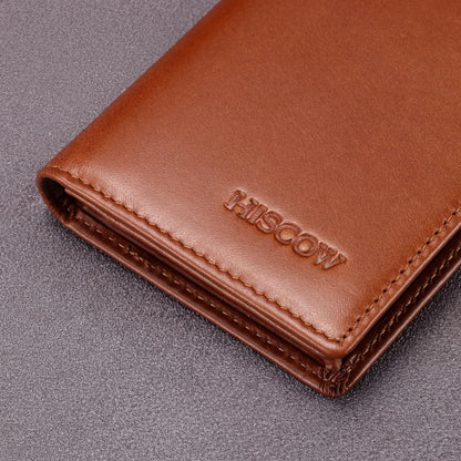 Leather Business Card Case Holder for Men & Women, Italian Calfskin