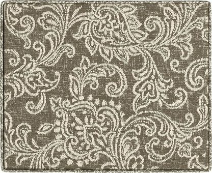 Home Decor | Dinah Collection Modern Storage Ottoman | Ottoman with Storage for Living Room & Bedroom(Brown Jacobean Print)