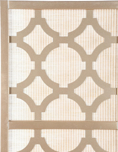 NicBex Room Divider 4 Panel Room Dividers with Quarterfoil Diamond Design Partition Room Dividers and Folding Privacy Screens Wall Divider for Home, Room Separation,69.28"W x 17.32"D x 70.31"H, Gold