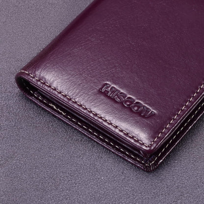 Leather Business Card Case Holder for Men & Women, Italian Calfskin