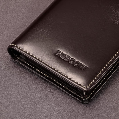 Leather Business Card Case Holder for Men & Women, Italian Calfskin