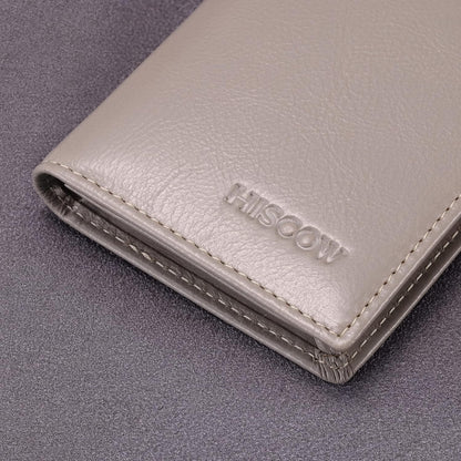 Leather Business Card Case Holder for Men & Women, Italian Calfskin